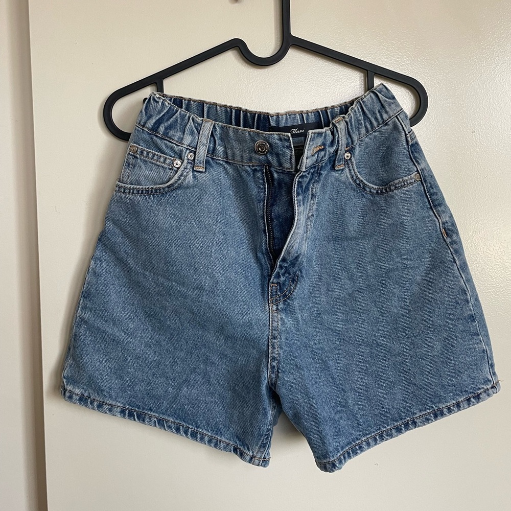 Mavi High-Waisted Jean Shorts (Stretchy waist)